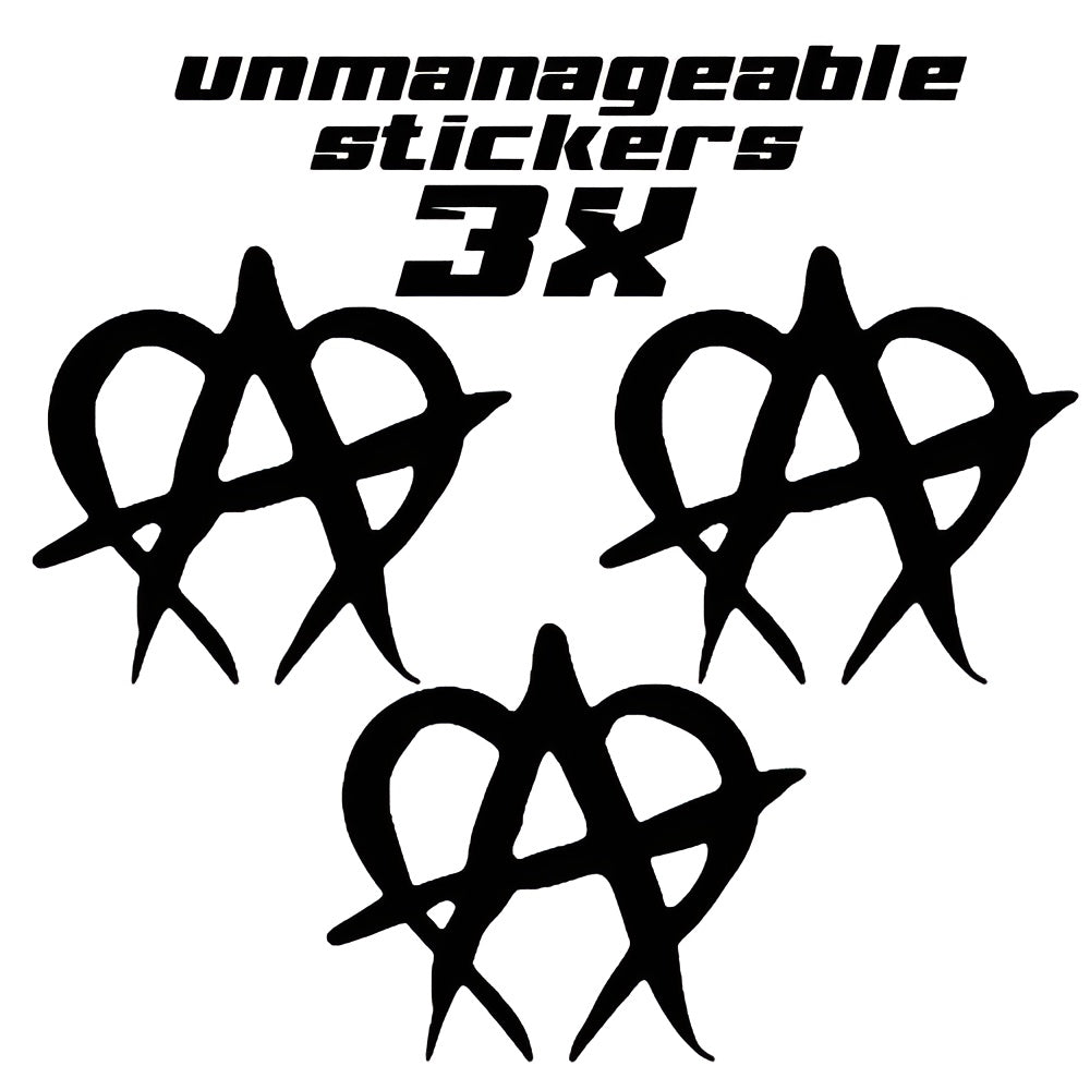 unmanageable stickers 3x